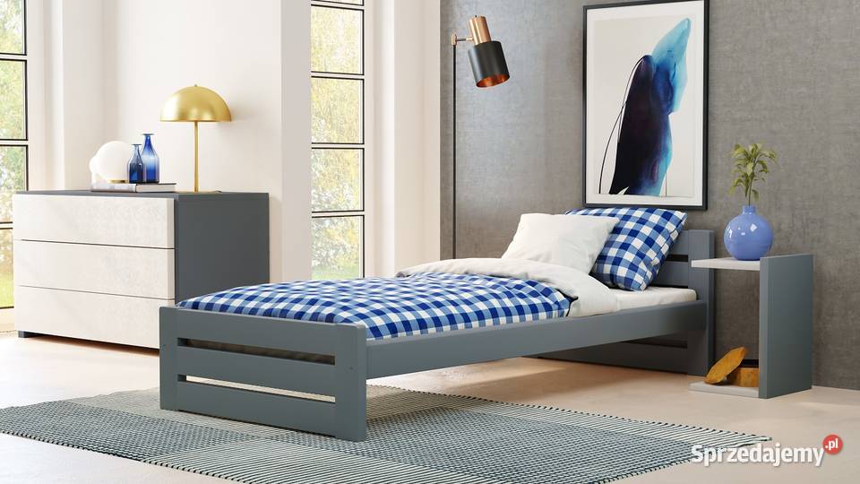 Mocne ŁÓŻKO Drewniane 100x200 GR 35