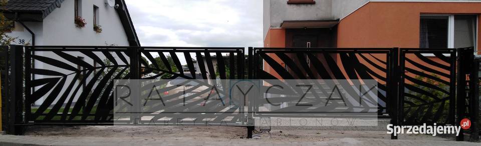 Ogrodzenie wycinane CNC laser nowoczesne ozdobne metal Gniewkowo