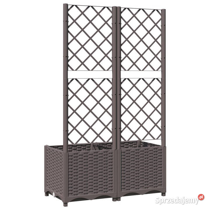 Donica ogrodowa z kratką brązowa 80x40x136 PP mazowieckie Warszawa