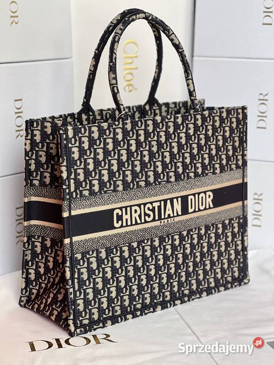 Torebka Dior Tote Book Dark Blue Warszawa