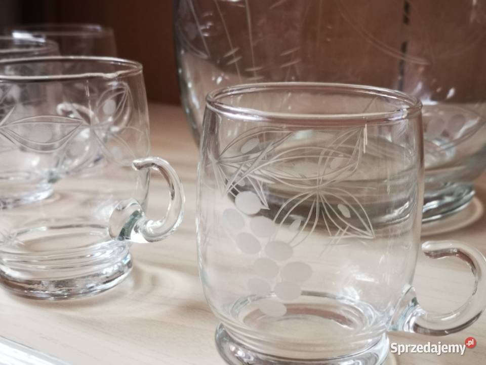 Szklany zestaw do ponczu kompotu Katowice