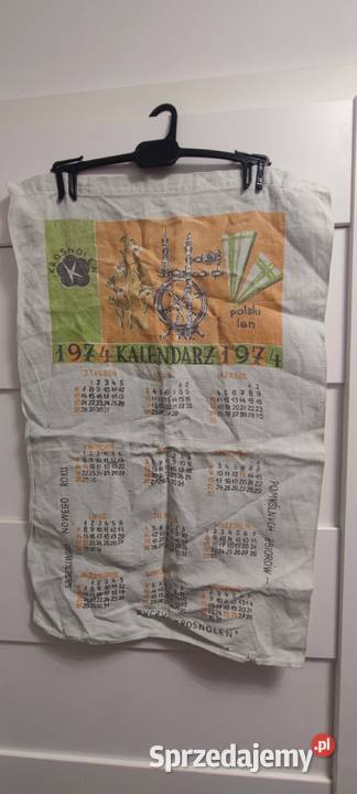 Liana pamiątka tkanina Krosnolen 1974 Kraków