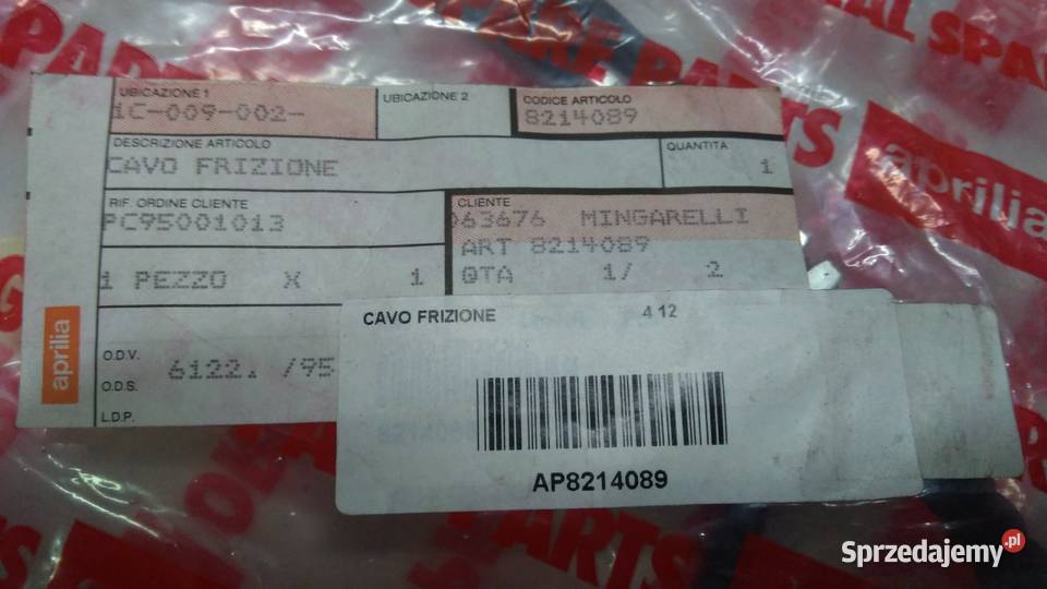 LINKA LICZNIKA PRĘDKOŚCIOMIERZA ORGINAŁ APRILIA Elementy nadwozia podlaskie Bielsk Podlaski