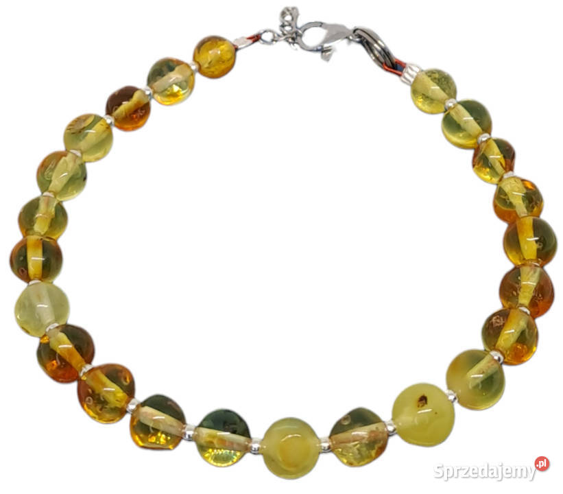 Bransoletka z bursztynu bursztyn bałtycki kulka Warszawa