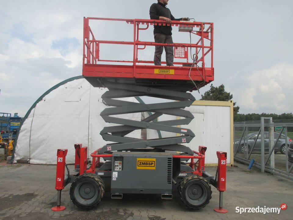 Podnośnik nożycowy zwyżka 12m Skyjack SJ6832 RT Dźwigi, podnośniki Pleszew