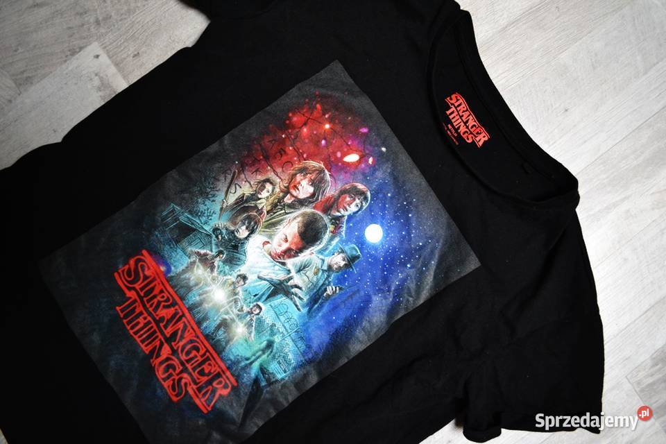 Czarna koszulka Stranger Things XS tshirt House House mazowieckie Płock sprzedam