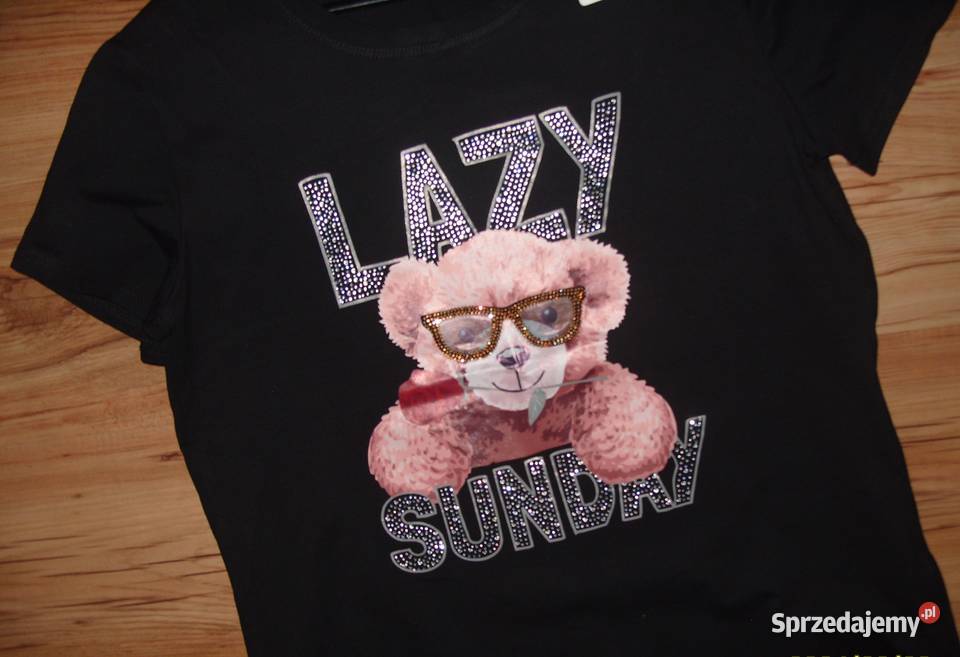 NOWA EmmaAlex Bluzka Tshirt z miśkiem cyrkonie r Rawicz