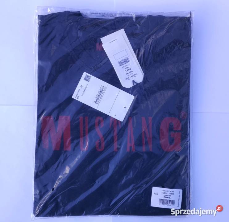 Tshirt męski Mustang Logo Tee trzy rozmiary S M lubelskie