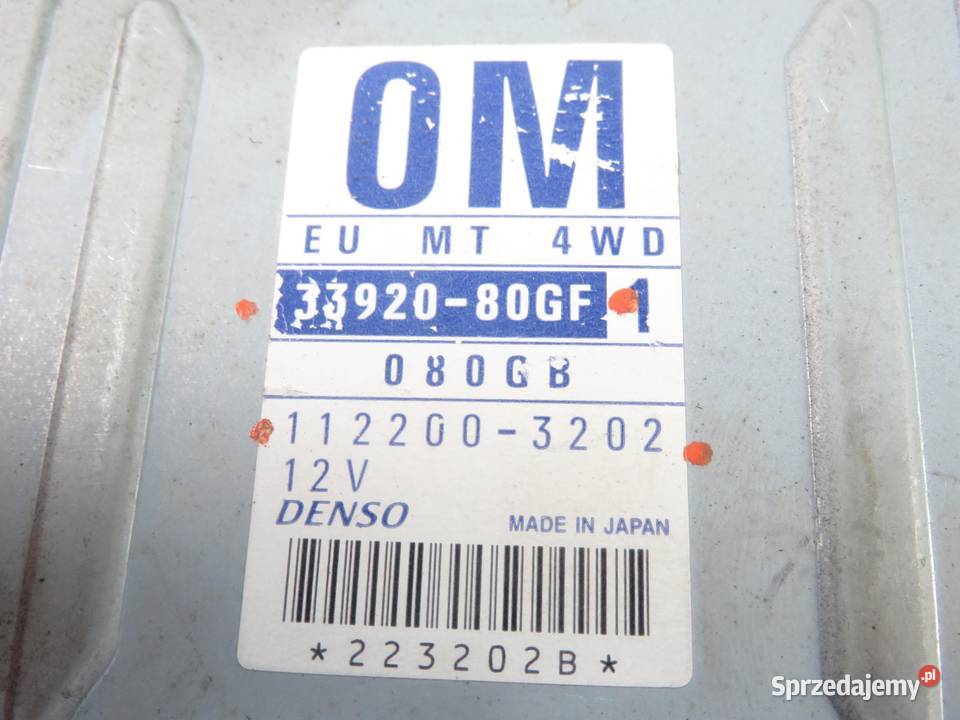 STEROWNIK SUZUKI IGNIS 13 4WD 1122003202 małopolskie