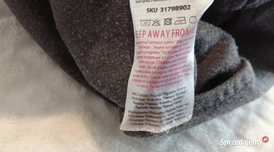 Spodnie dresowe szare 110 Little kids Odzież Czeladź