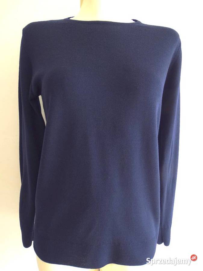 Sweter Wełniany 100 Wełna Dziewicza Pulower Crew