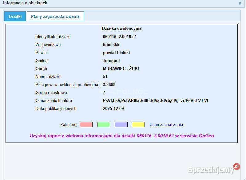 Ziemia rolna o pow 39 Ha w gminie Terespol