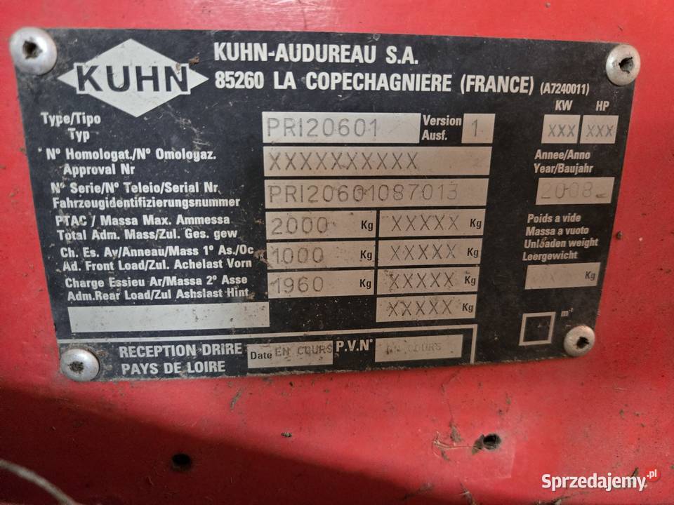Ścielarka kuhn Grodków