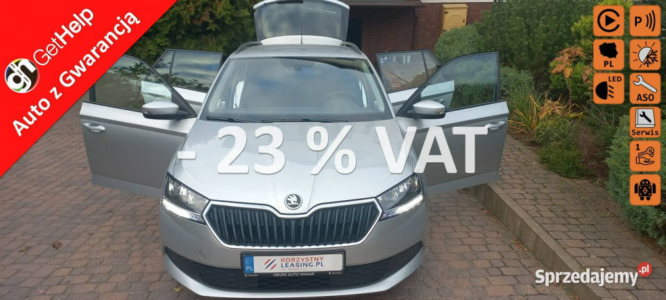 koda Fabia 226 netto FV23 10 TSI 95 Salon czujnik zmierzchu Gdańsk sprzedam