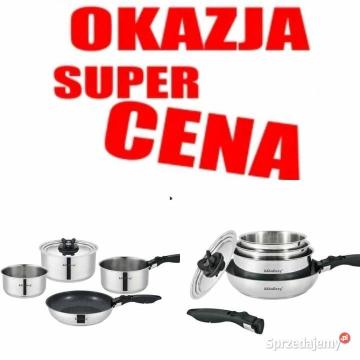 159 Garnki nierdzewne Klonberg z odpinana rączką Zabrze