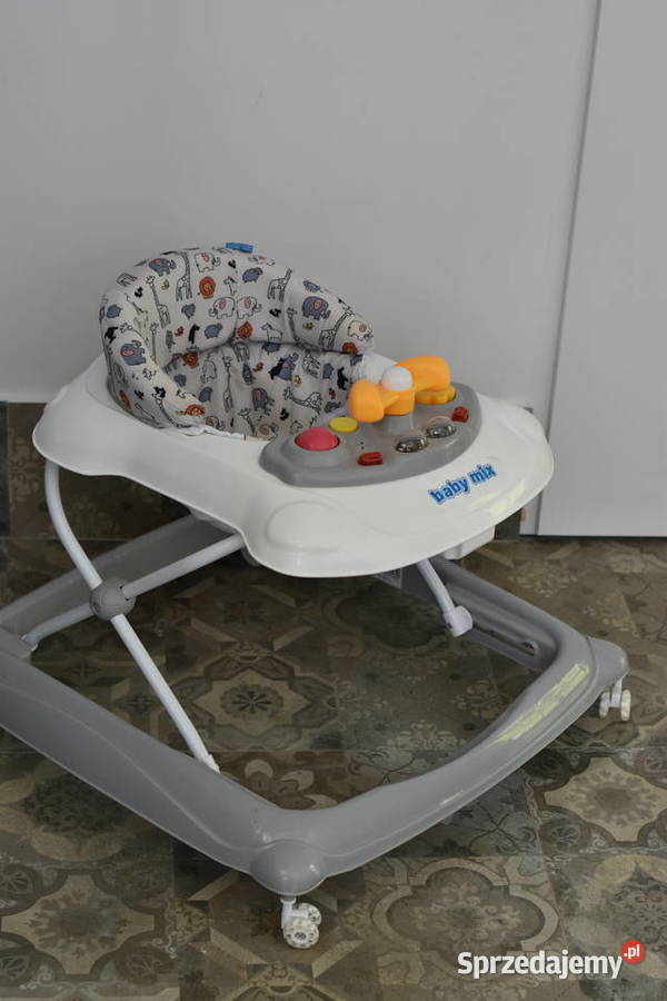 Chodzik Baby Mix z kierownicą i silikonowymi Szelki do chodzenia Warszawa