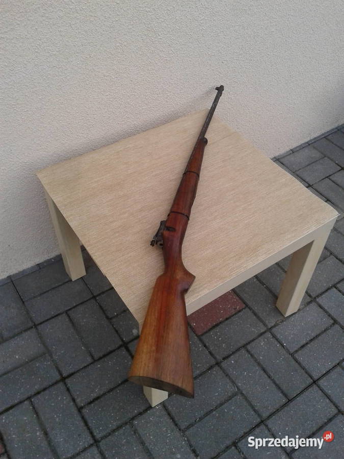 replika karabinu metal drewno naturalne części Skiereszewo