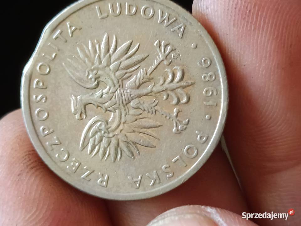 Sprzedam 20 zloty 1986 odkroj blachy