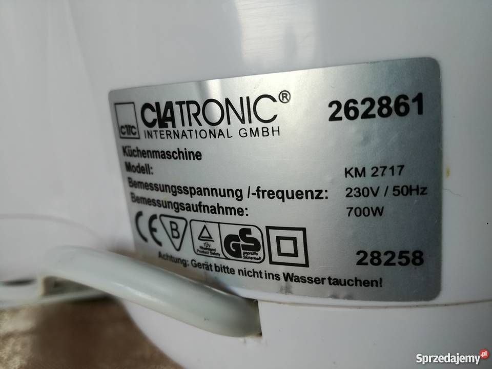 Robot kuchenny firmy Clatronic Stargard