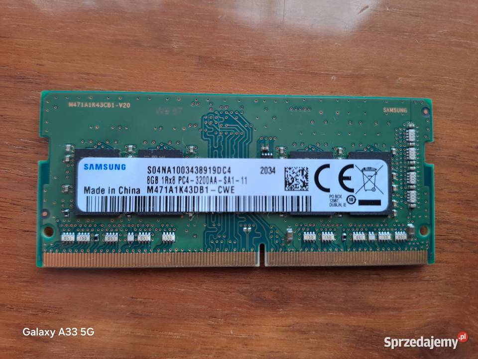 RAM Samsung 8 GB Nysa