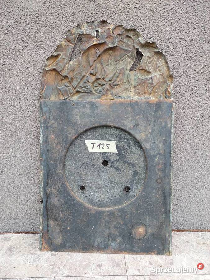 T125 Tarcza starego zegara comtoise otwory Tczew