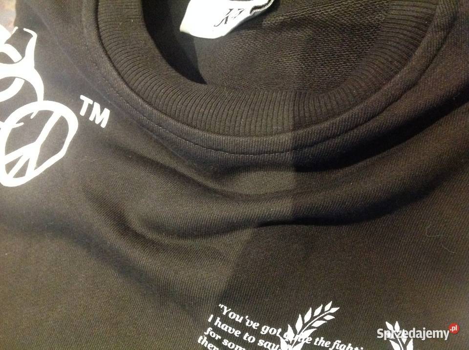 Bluza Męska Czarna KA JK ATTIRE LX XL NOWA długi Nowa Sól