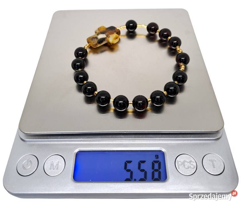 Bransoletka dziesiątka różańca z bursztynu Warszawa