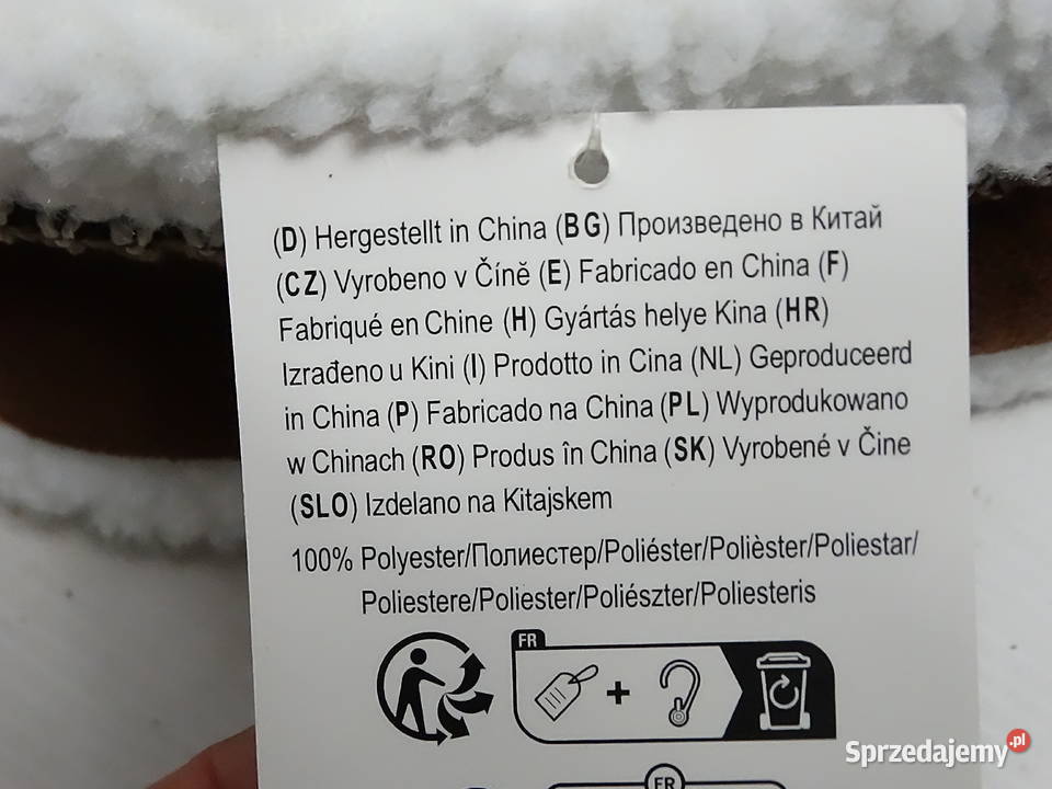 Ciepłe Kapcie Bambosze Ocieplane Brązowe Z Biłgoraj sprzedam