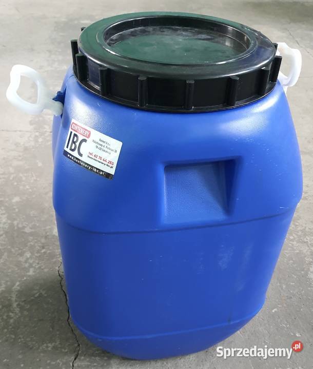 Beczka plastikowa używana 60L z uszami Walichnowy
