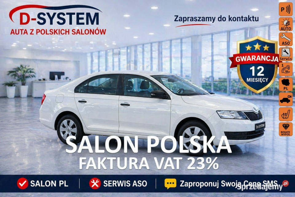 koda RAPID 2017 Salon Polska 1Właściciel SUPER nieuszkodzony Białystok