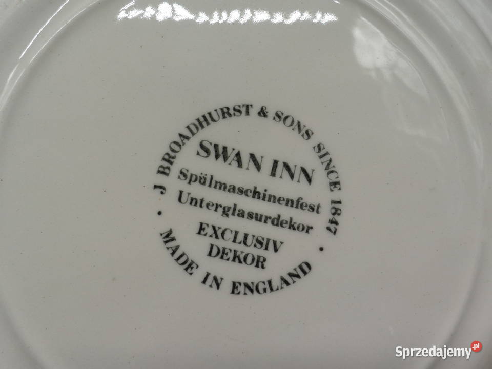 TalerzSwan Inn wyprodukowanej angielską firmę J wielkopolskie sprzedam