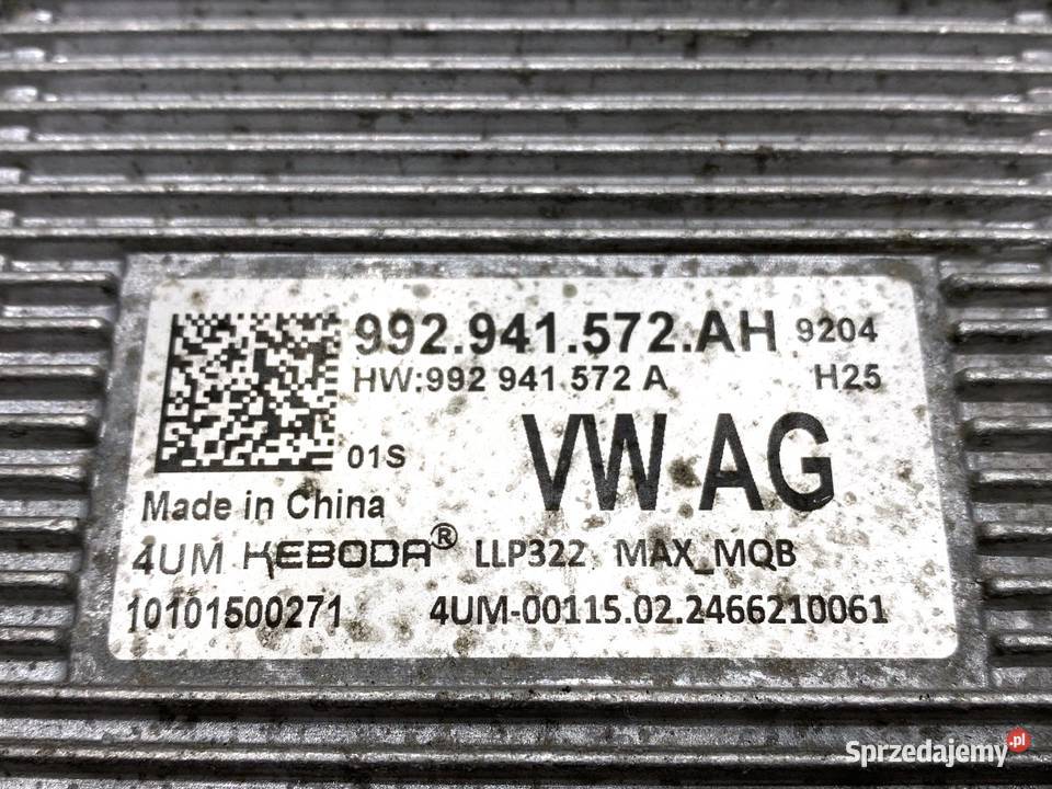 PRZETWORNICA LED SKODA 20 TSI 992941572AH MODUŁ