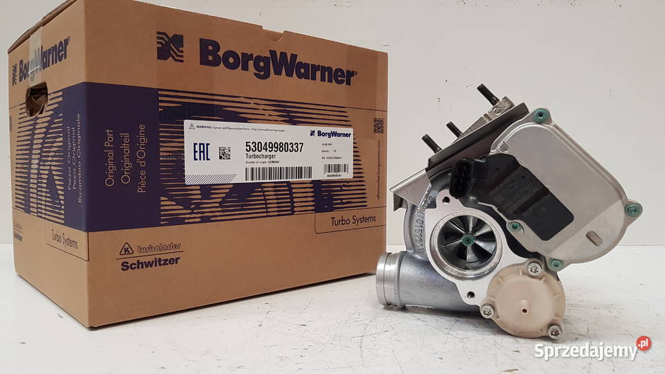 Nowa turbosprężarka BorgWarner KKK 53049980337 Siedlce sprzedam