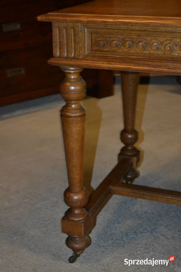 stół eklektyczny 1910 dąb Będzin