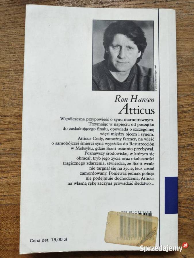 Atticus Ron Hansen ISBN 8371323018