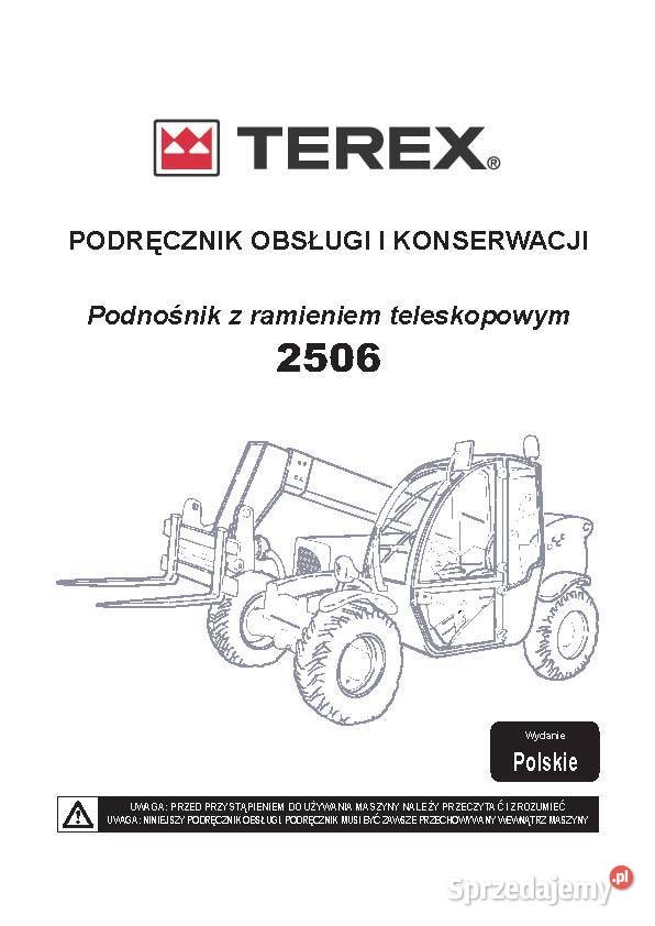 KOPARKA KOŁOWA Instrukcja DTR Terex TW85 TW 85 Szamotuły