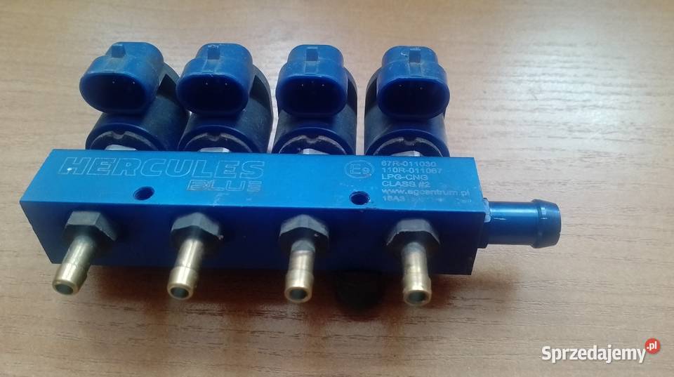 Wtryskiwacze gazowe LPG listwa niebieski