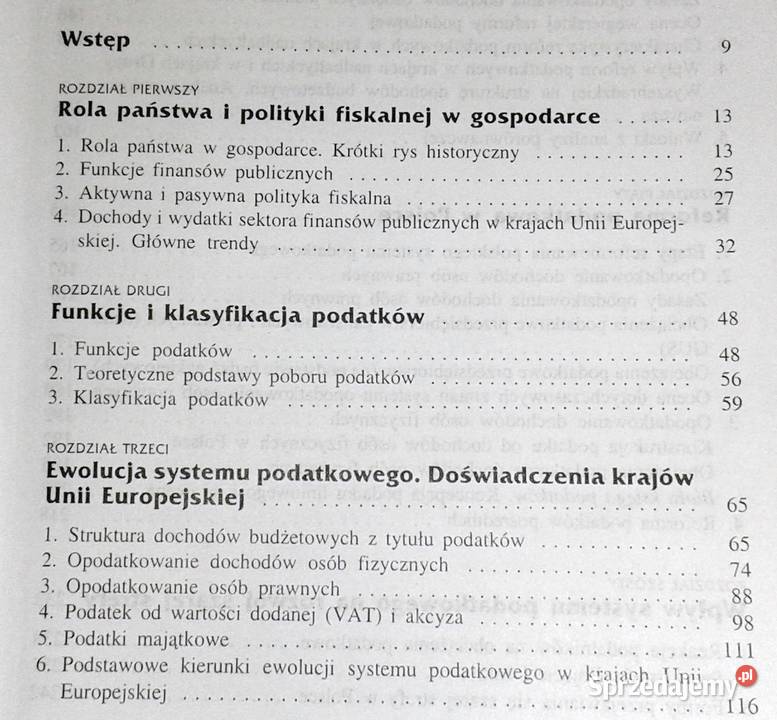 Podatki Unia Europejska Polska Anna Krajewska Rok wydania 2004 sprzedam