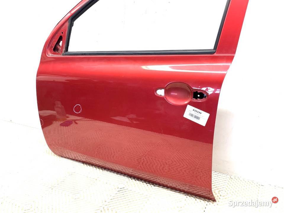 DRZWI LEWY PRZÓD NISSAN MICRA K13 Hatchback RED