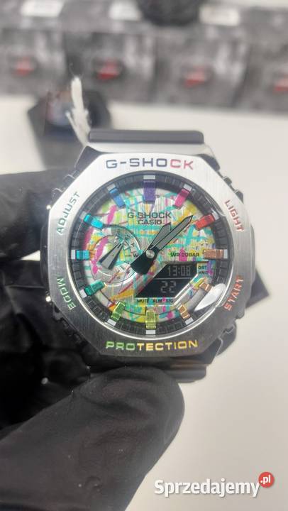 Casio GShock GSteel CasiOak ColorSplattered Kościan