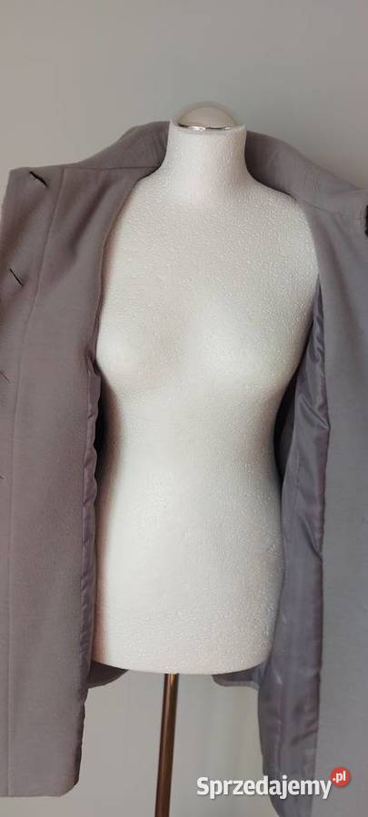 Jasnoszary płaszcz damski FF rozmiar 42 Tychy