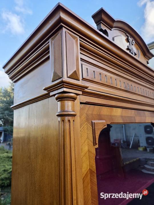 Witryna biblioteczka orzechowa z końca XIX wieku Szczecin sprzedam