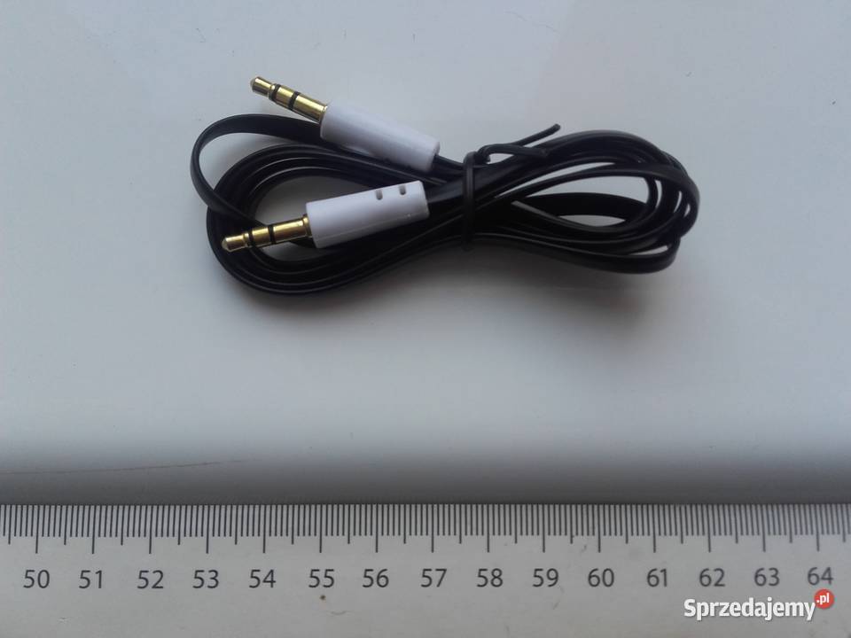 Kabel audio 1m AUX miniJack 35mm płaski stereo Bydgoszcz