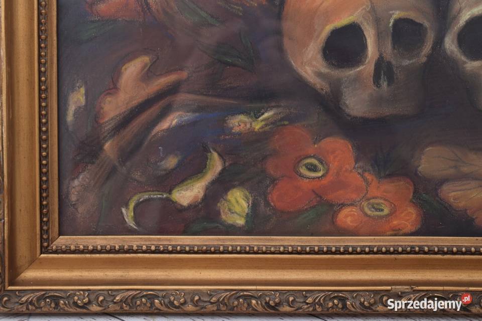 PAUL CEZANNE MEMENTO MORI Czaszki STARY OBRAZ z małopolskie Kraków