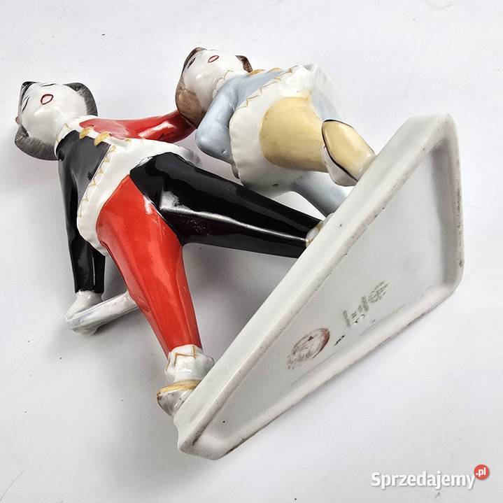 2 Klauny Art Deco Hanzly Jen Hollohaza Węgry Pomiechówek