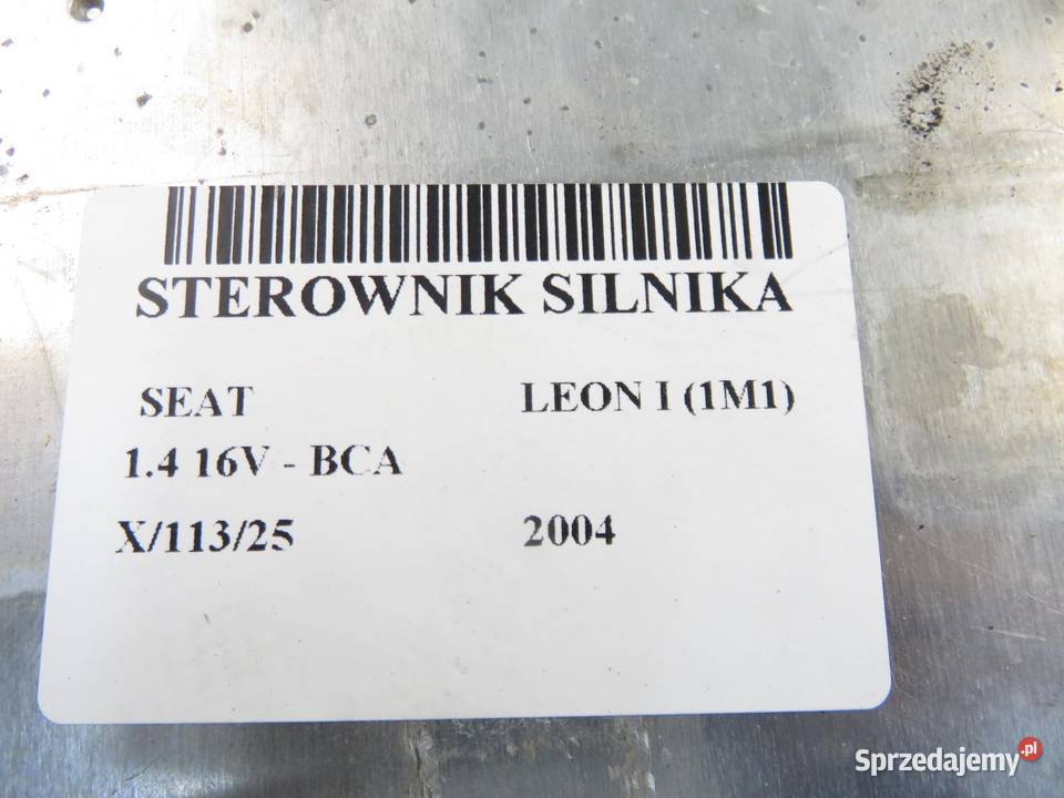 STEROWNIK SEAT LEON I 14 16V BCA 0261207191