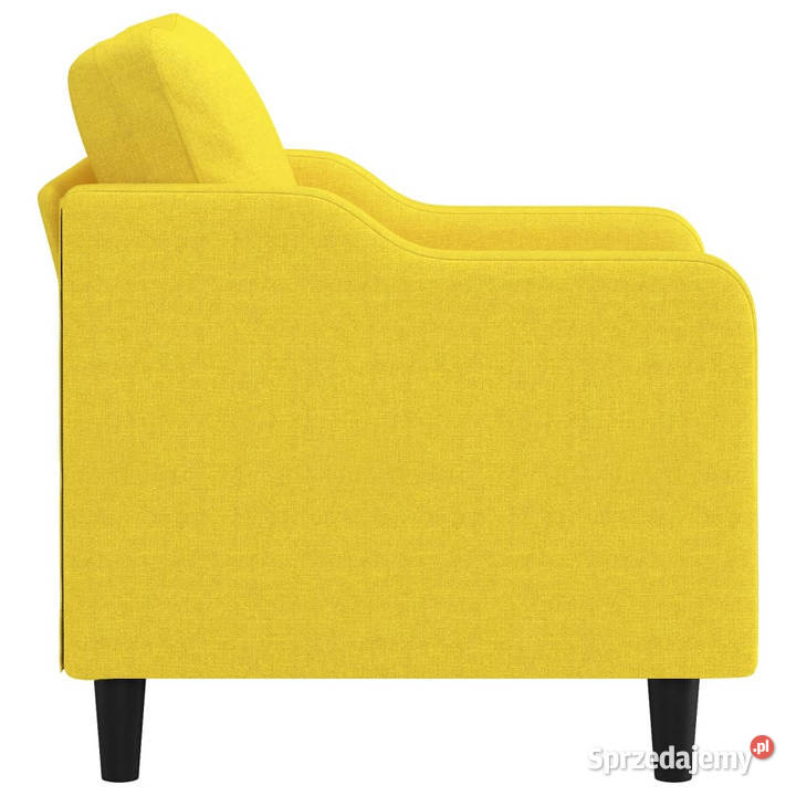 Fotel jasnożółty 60 obity tkaniną WM359348 mazowieckie Warszawa