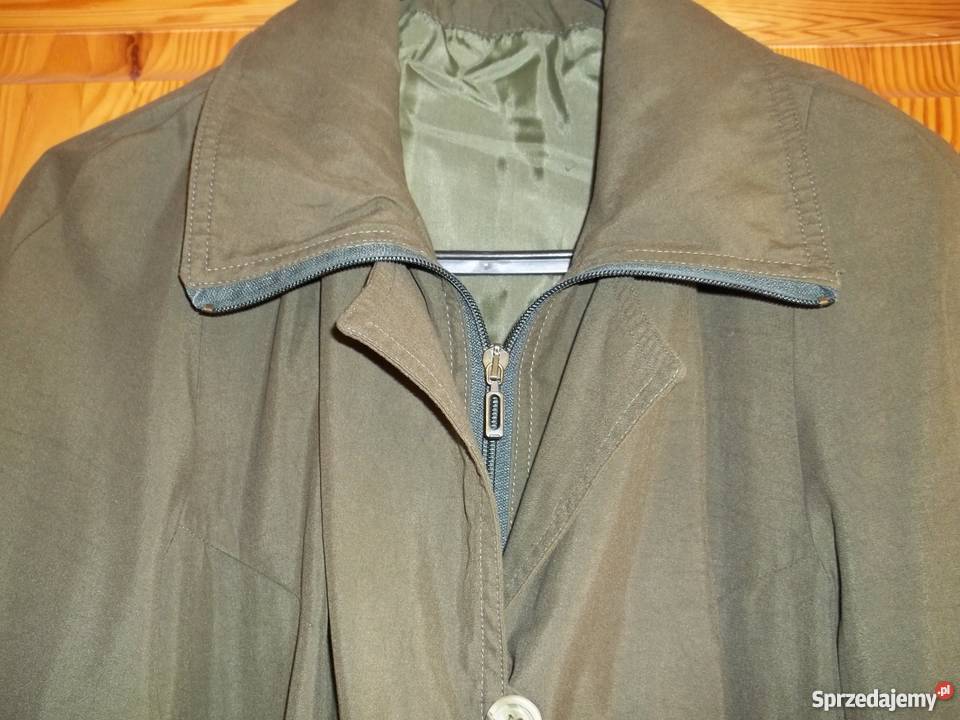 Wiosenny płaszczyk zielony S Łódź