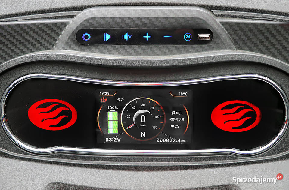 Samochód elektryczny Geco Quizy silnik 3kW w tym Łańcut