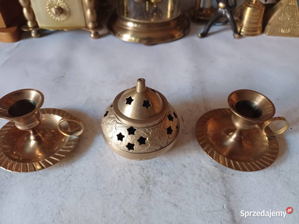 Komplet dwóch kaganków i kadzielnica Kolekcja Poznań